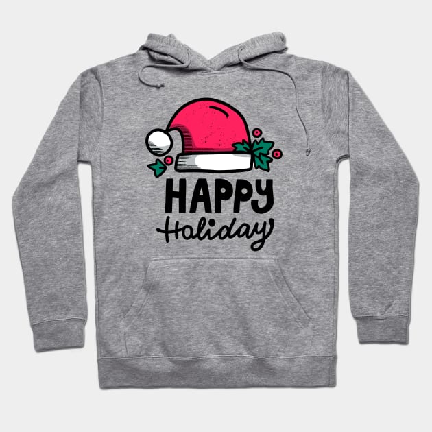 happy holiday Hoodie by azab